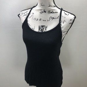 GAP Round Neck Spaghetti Strap Black Casual Tank Top Women's Size XS